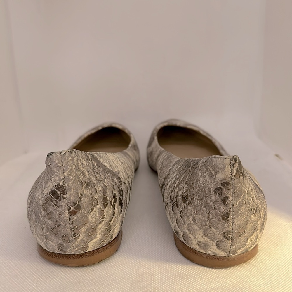 M. Gemi Metallic Python Print Flats Size Eu 40 / … - image 8